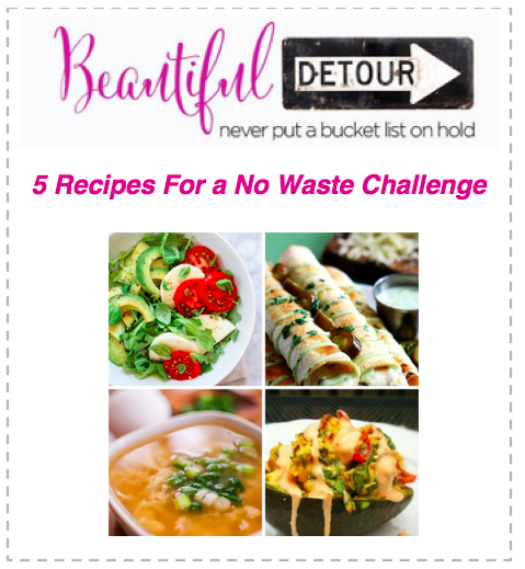 5 Recipes For a No Waste Challenge